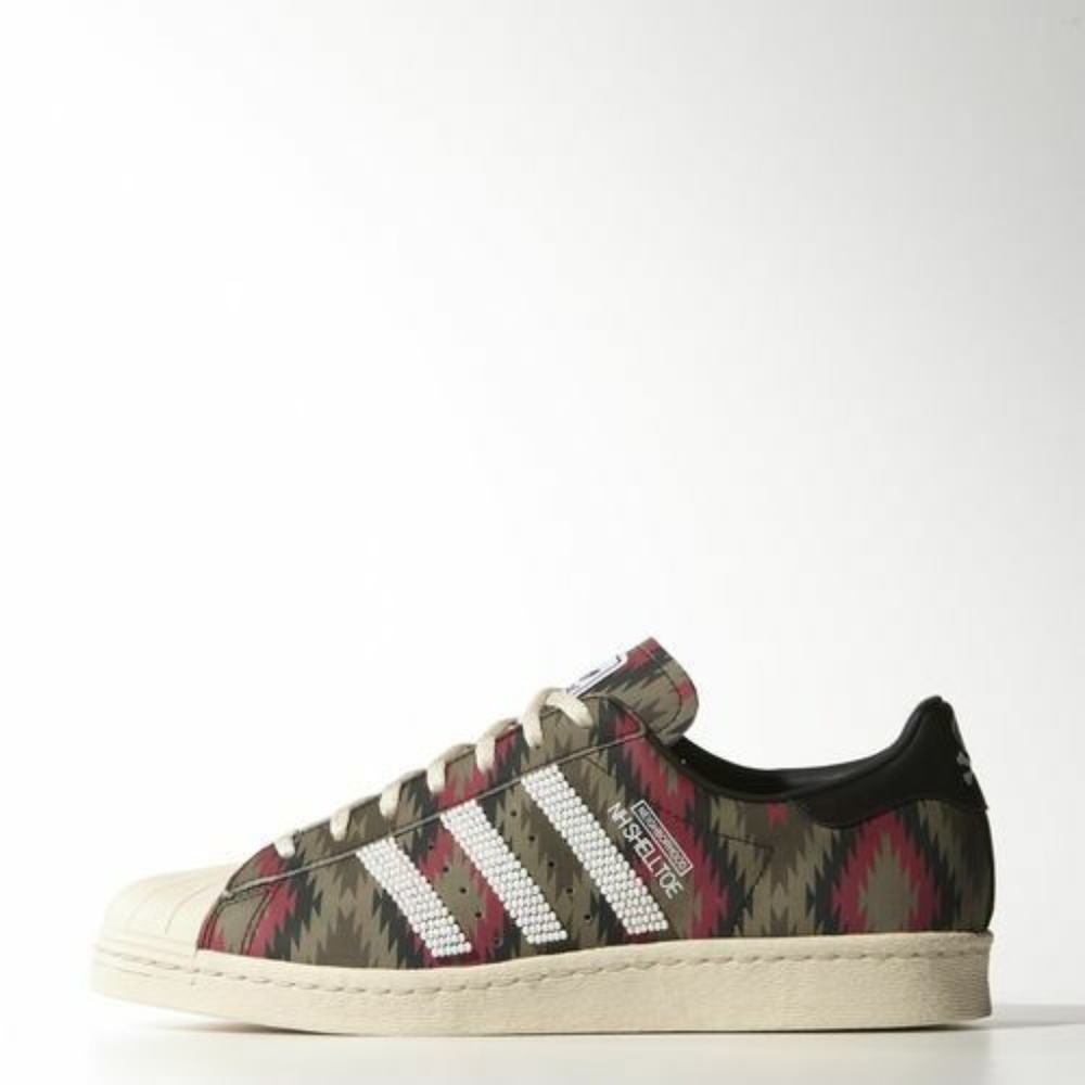 Adidas Originals Men's Neighborhood Shell-Toe Sneakers Size 11.5 us M25786 - Picture 3 of 4